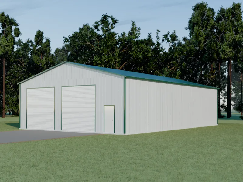 Design example: the Depot, a 40 by 60 foot shop and storage with galvalume walls and a evergreen roof